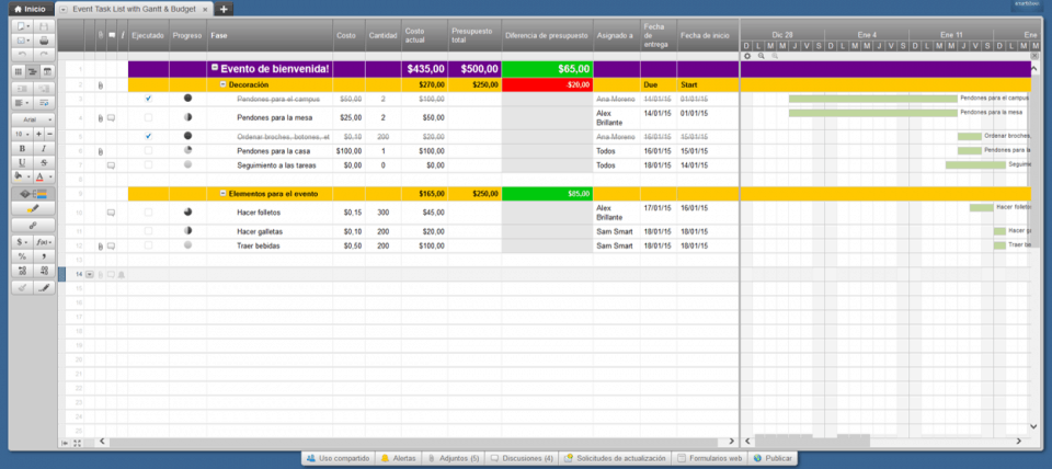 C Mo Crear Una Plantilla De Escala De Tiempo En Excel