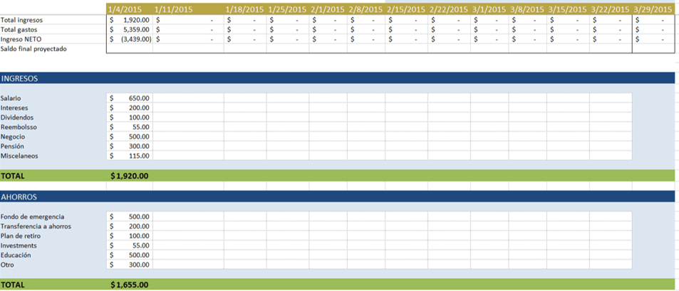 Plantillas de Ppto. gratis en Excel para cualquier uso