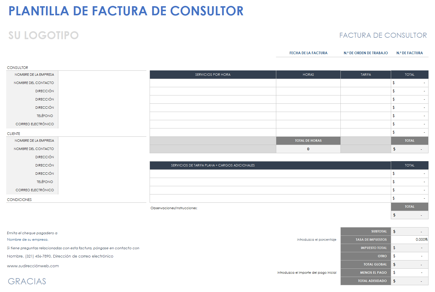 Factura de consultor