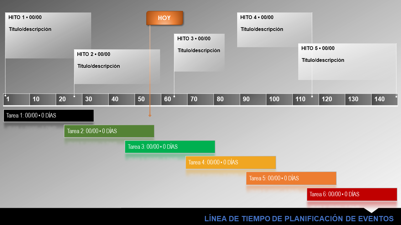 Cronograma de planificación de eventos