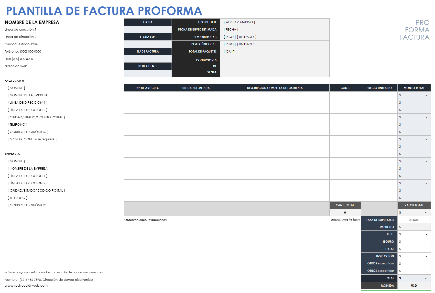 Factura de proforma