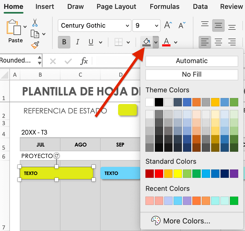 Cambiar colores de la barra de subtareas