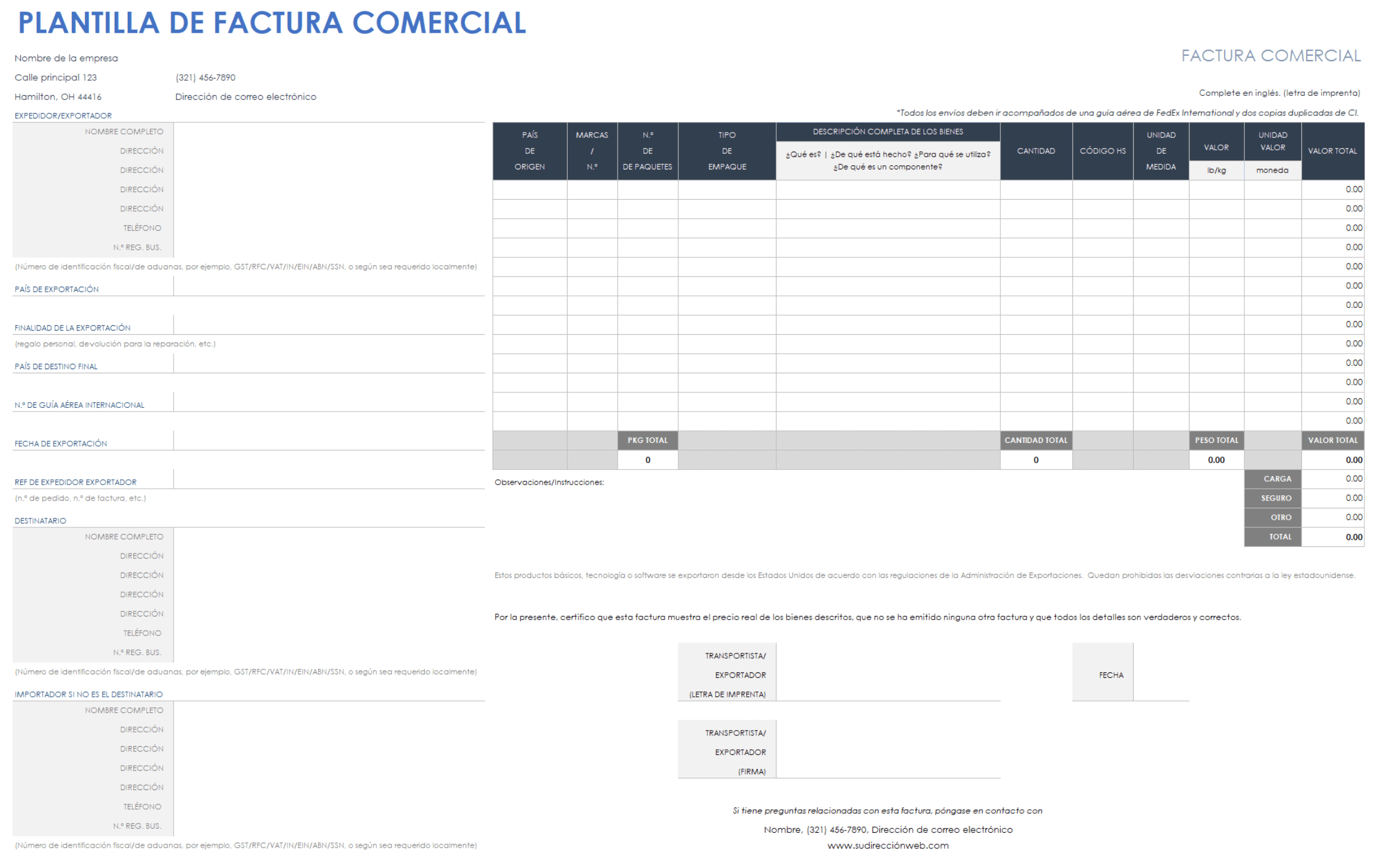 Factura comercial