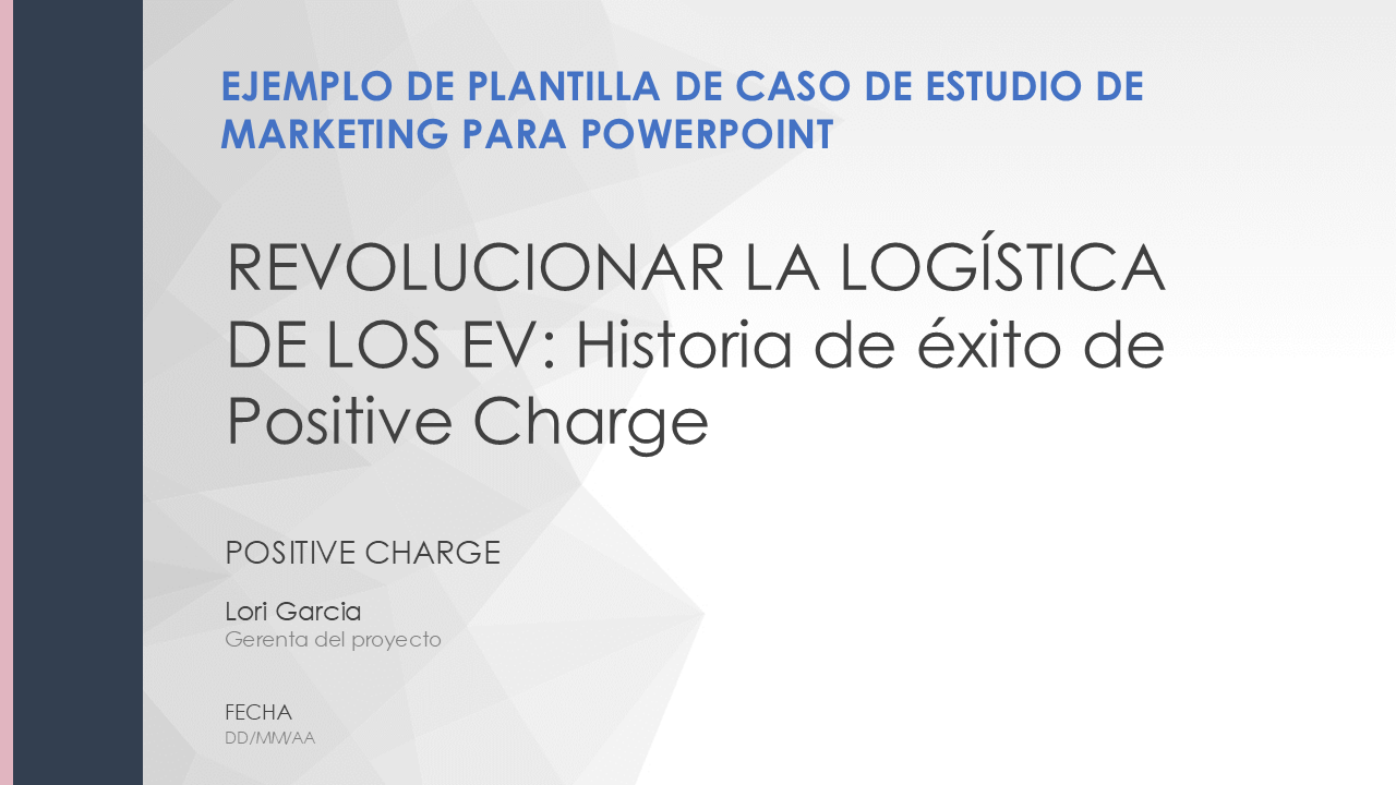 Ejemplo de plantilla de PowerPoint para estudio de caso de marketing