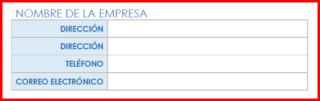 Ingrese la información del proveedor en la orden de compra de Microsoft Word