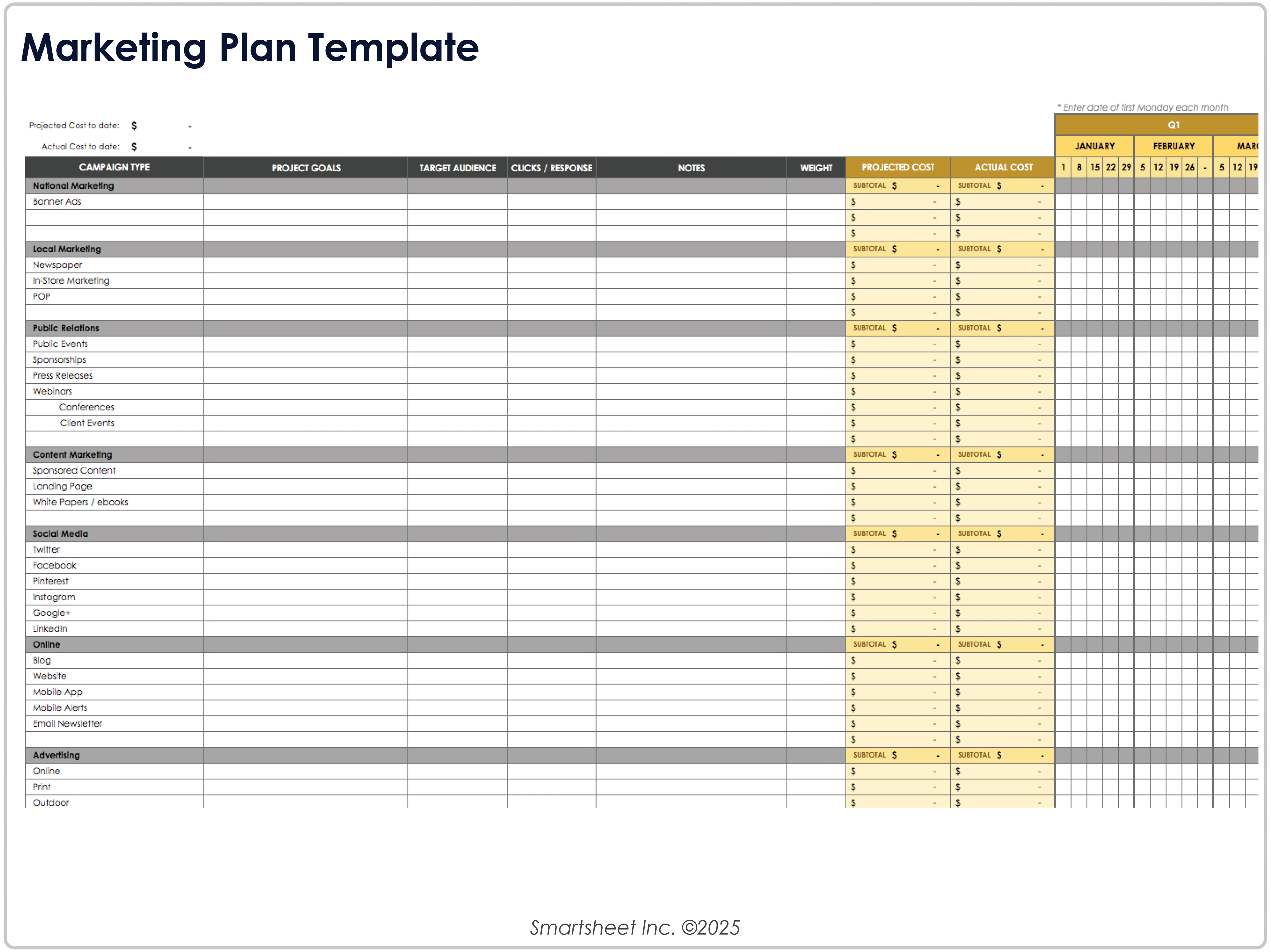 Marketing Plan Template 9026