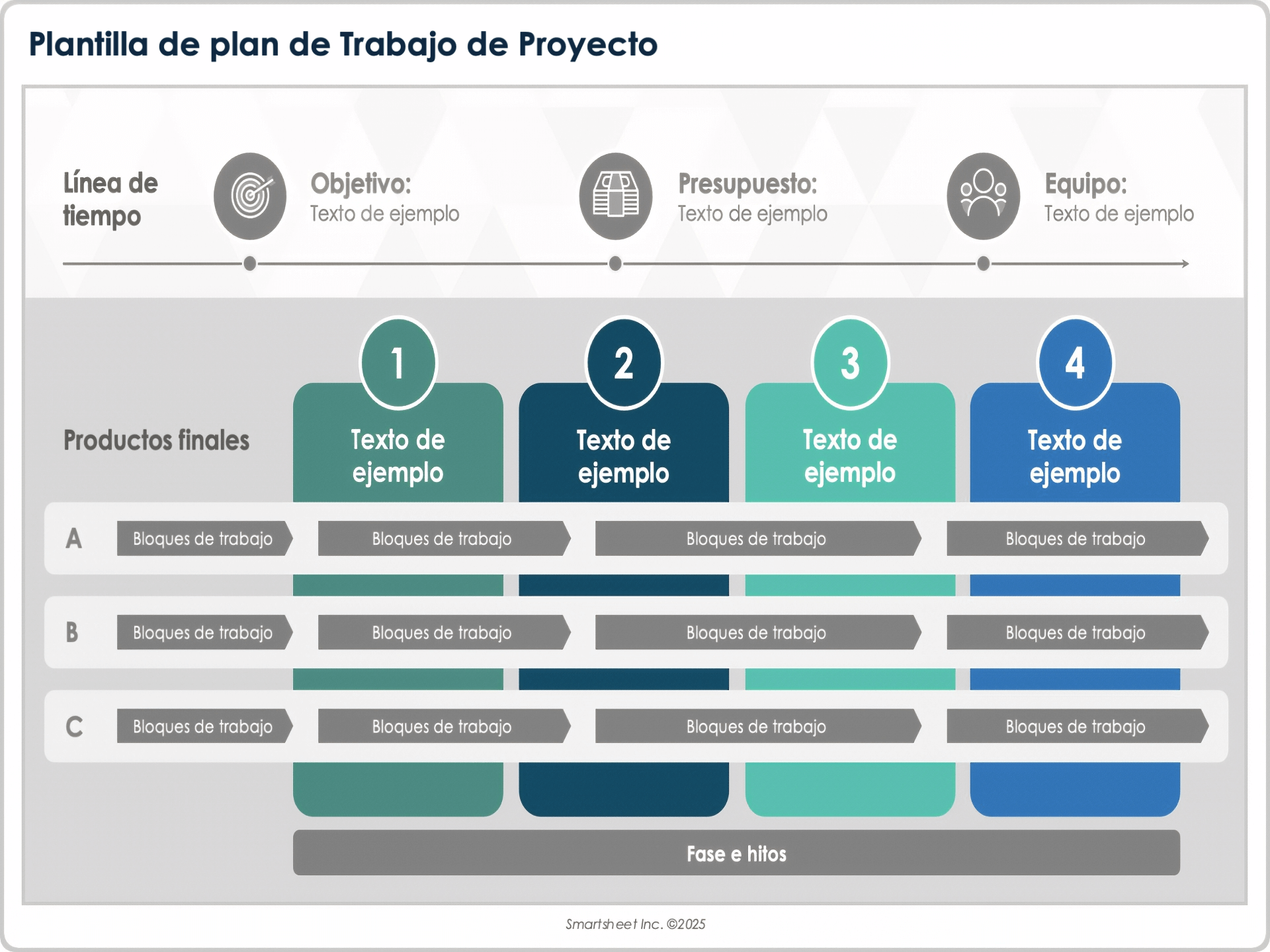 Plantilla de plan de trabajo de proyecto