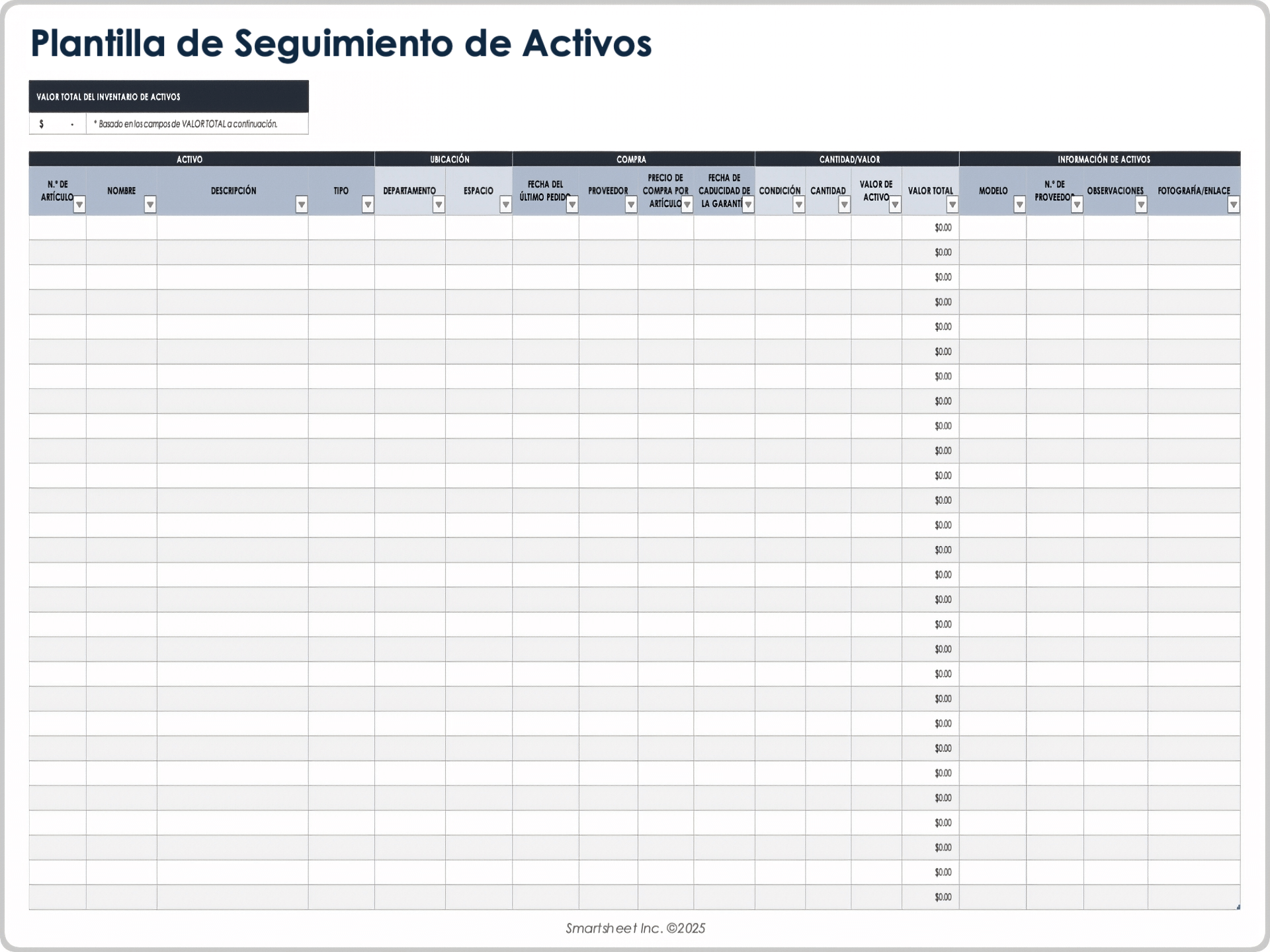  Plantilla de seguimiento de activos