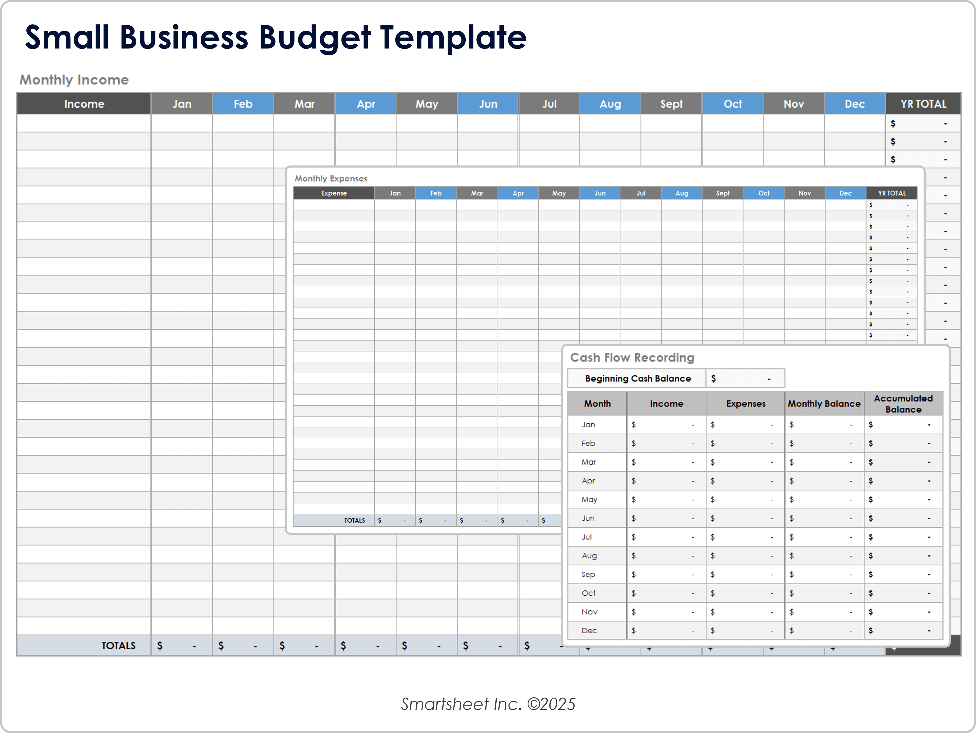 Plantilla de presupuesto de pequeñas empresas