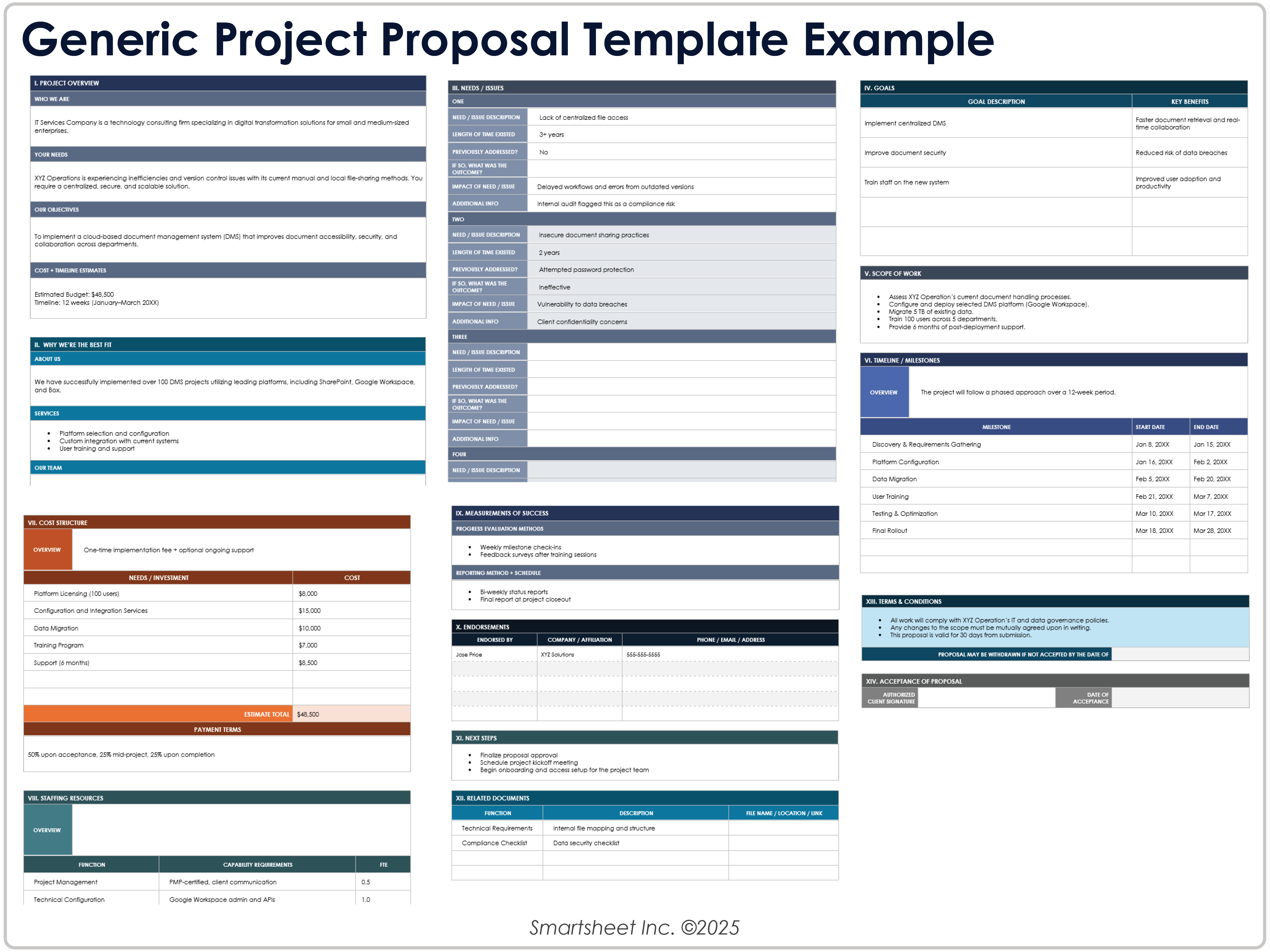Generic Project Proposal Template Example