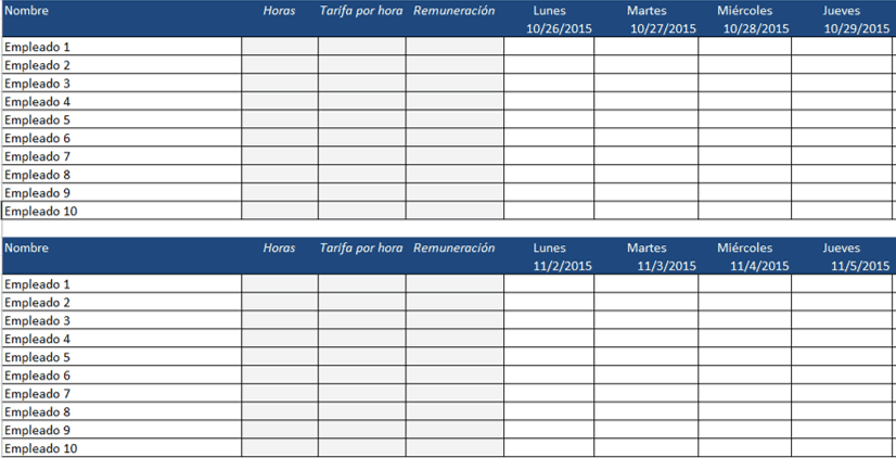 Plantillas Gratis De Recursos Humanos En Excel