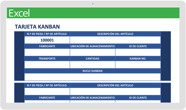 Tarjeta Kanban básica - Plantilla de tarjeta Kanban gratuita