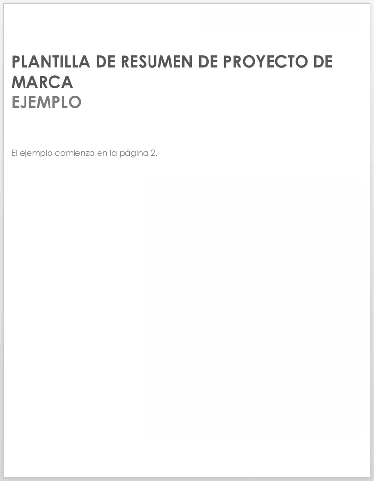 BREVE DE PROYECTO DE MARCA