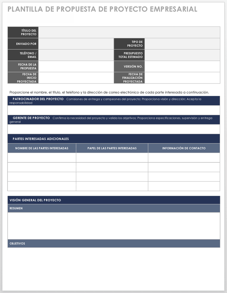 17 plantillas gratuitas para propuestas de proyectos + Consejos | Smartsheet