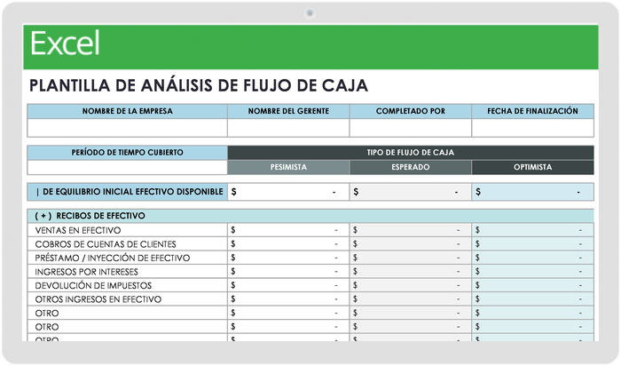 Plantillas gratuitas de estado de flujo de efectivo | Smartsheet