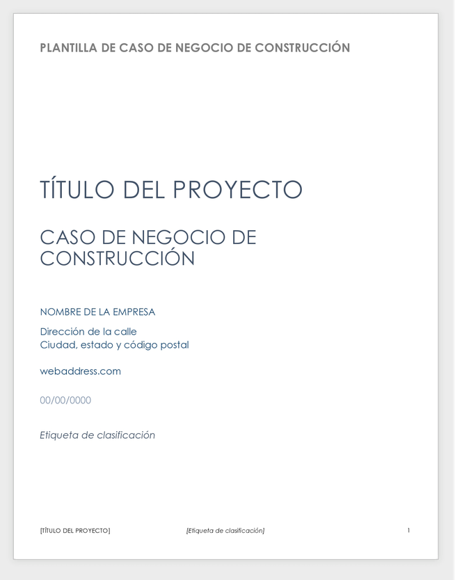 CASO DE NEGOCIO DE LA CONSTRUCCIÓN