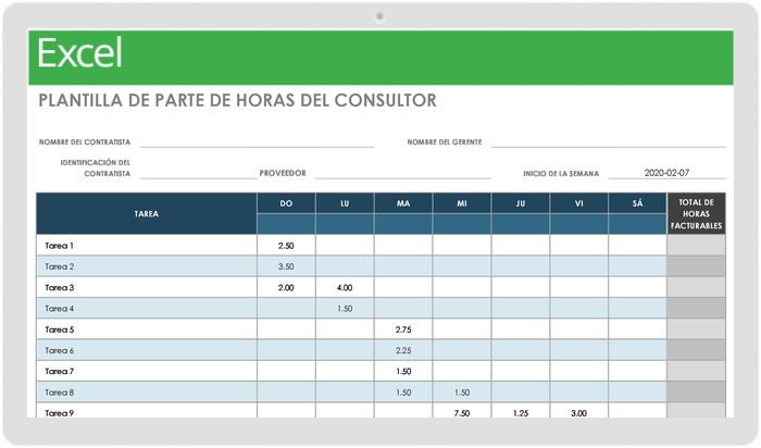 Quieres llevar un control horario de los empleados con Excel?