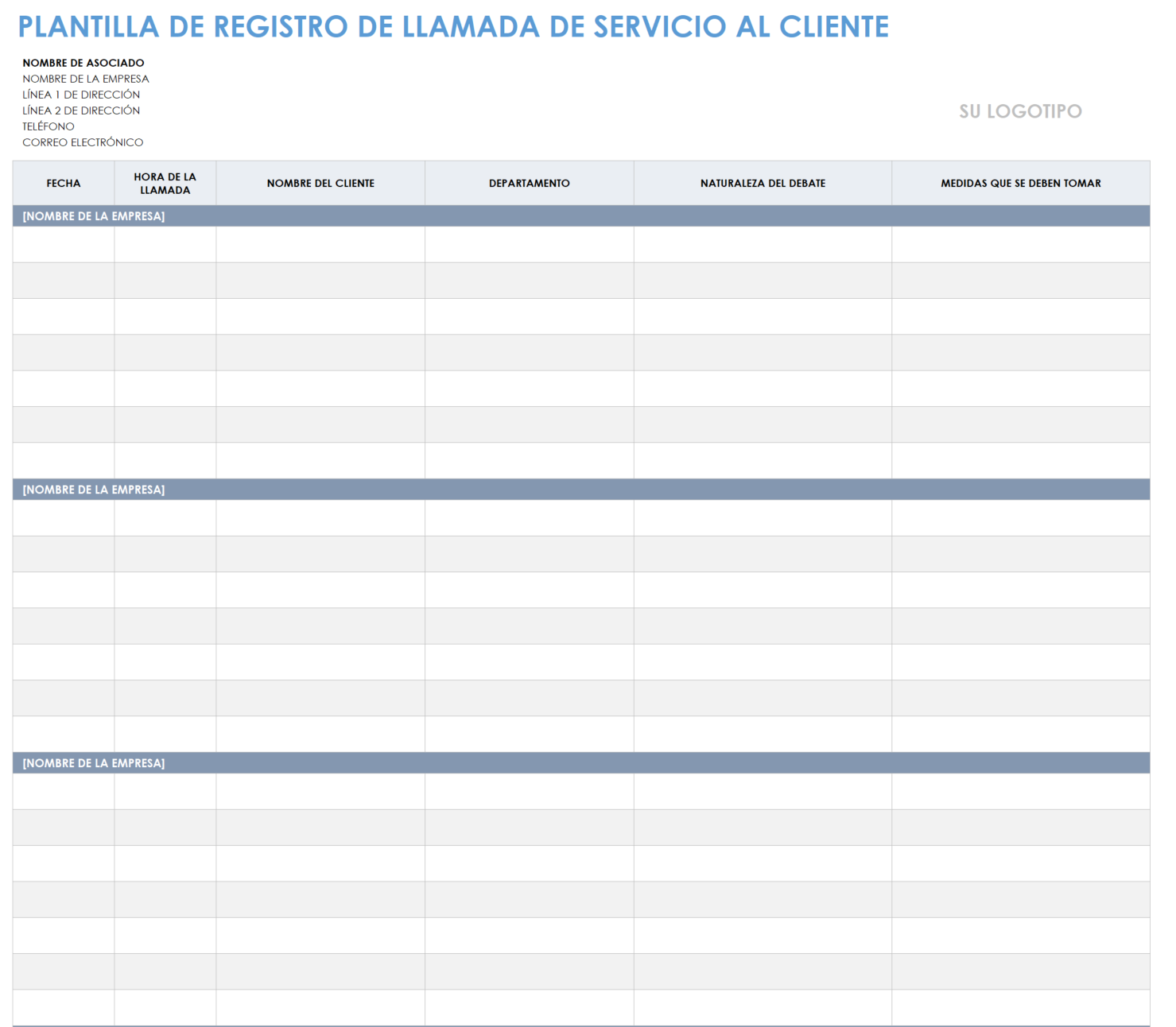 Plantillas Gratuitas De Registro De Llamadas De Clientes Smartsheet 4106