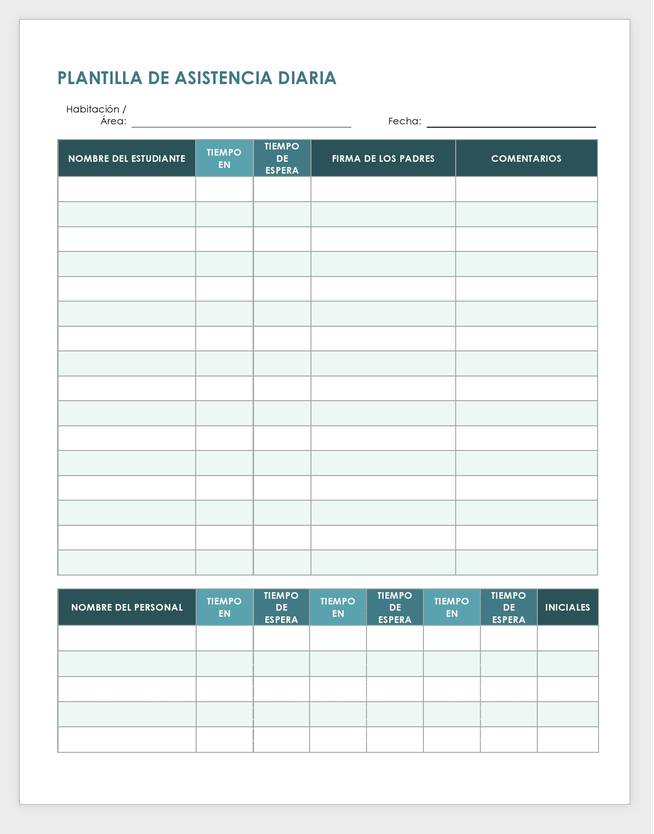 Hojas de cálculo y plantillas de asistencia gratuitas | Smartsheet