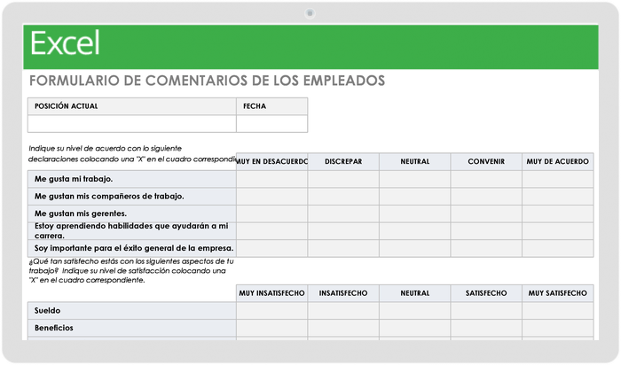 FORMULARIO DE COMENTARIOS DEL EMPLEADO