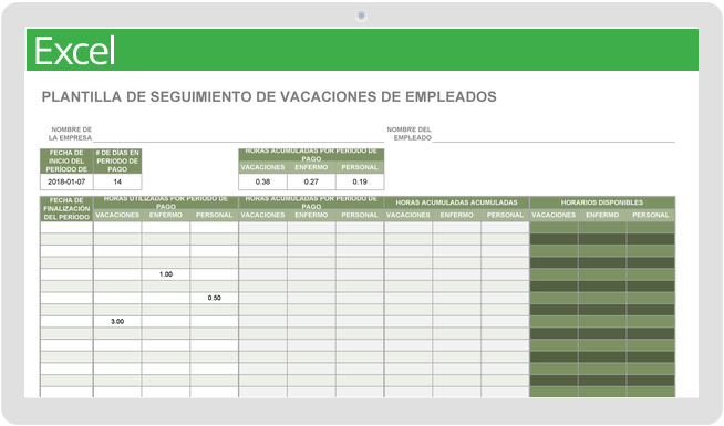 Rastreador de vacaciones de empleados