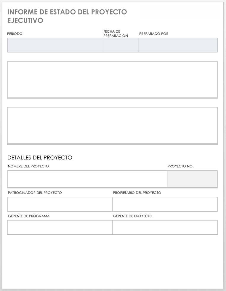 Plantillas Gratuitas De Estado De Proyectos Ejecutivos Smartsheet 7852