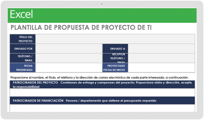 Plantilla de Propuesta de Proyecto de TI