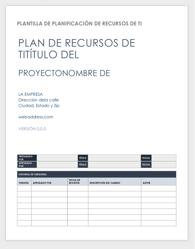 Planificación de recursos de TI