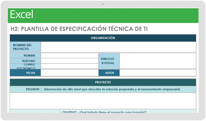 Hoja de datos técnicos