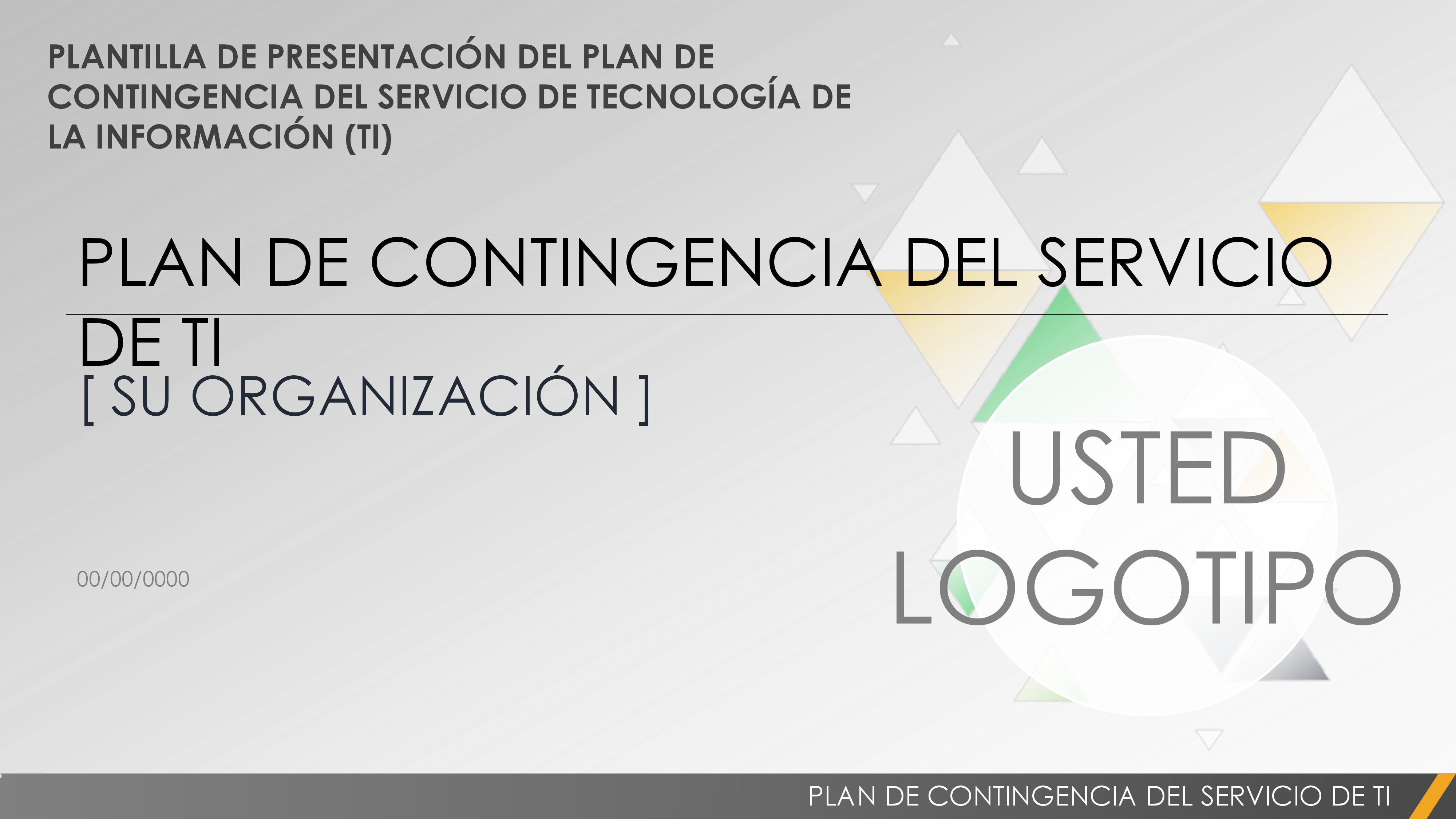  Plantilla de plan de contingencia de servicio de tecnología de la información