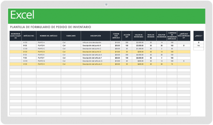 Generar Pedidos con Excel usando Plantilla mis pedidos automatizados 