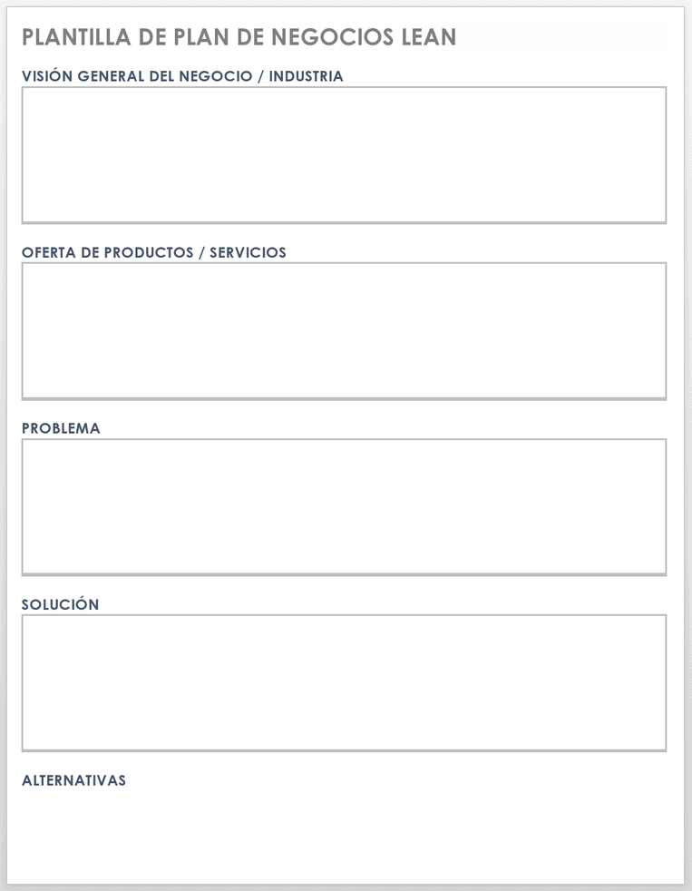 Plantillas gratuitas de plan de negocios simple | Smartsheet