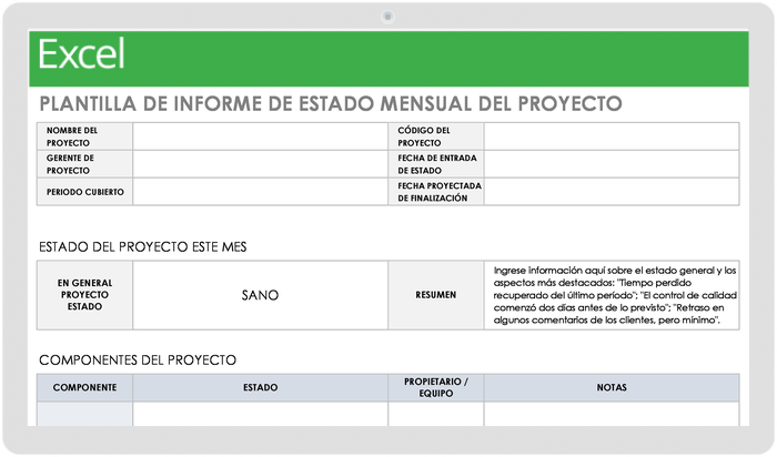 Plantillas gratuitas de informe de proyectos | Smartsheet