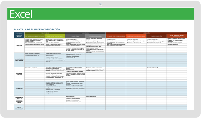 Onboarding Plan - Spanish