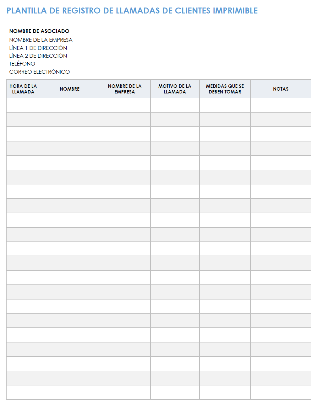 Agenda telefónica imprimible / Registro de direcciones imprimible