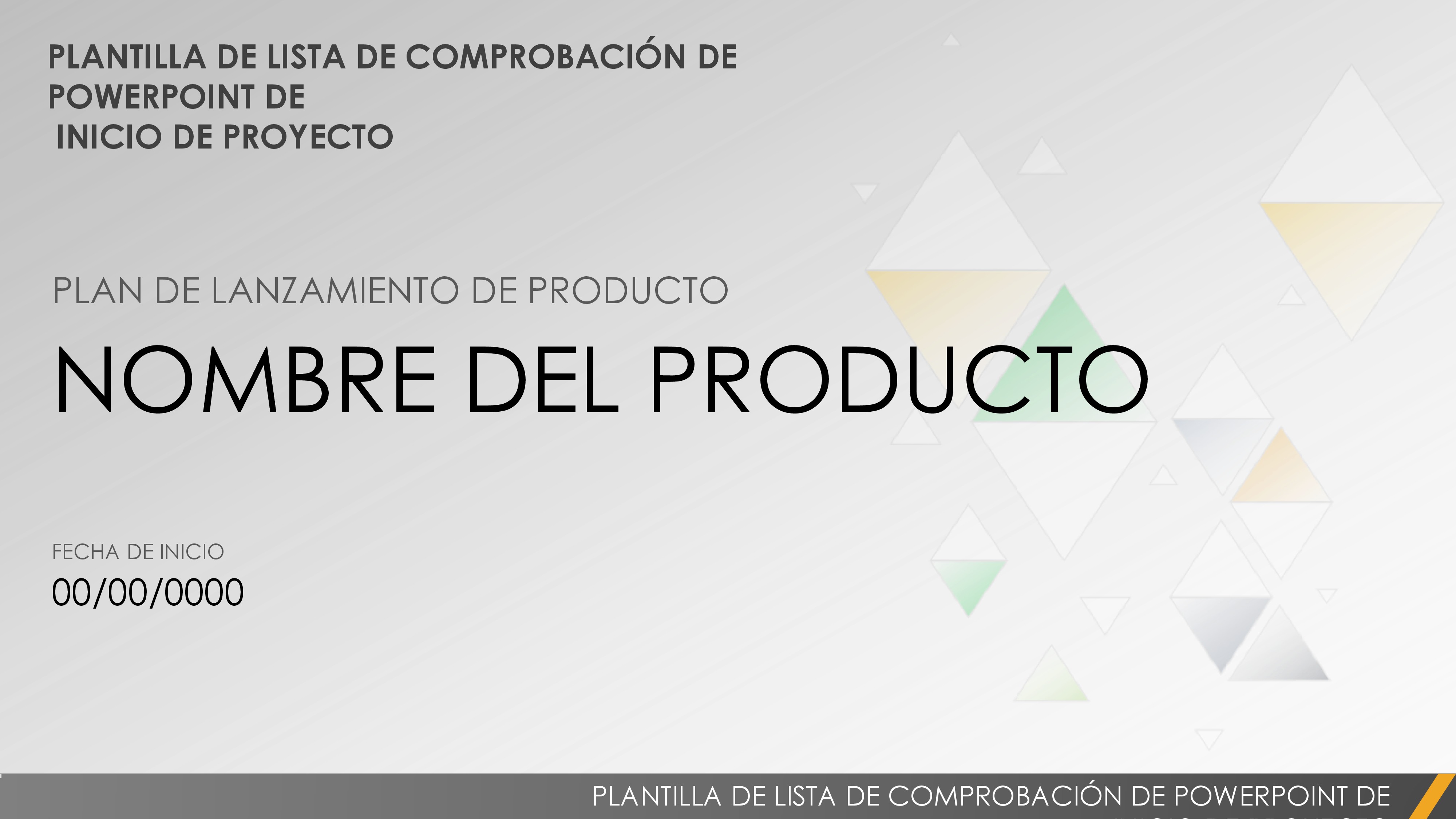  Plantilla de presentación de lista de verificación de lanzamiento de producto