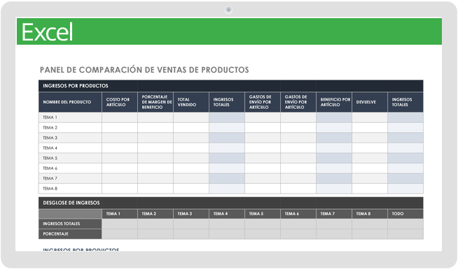 Plantillas gratuitas de comparación de precios | Smartsheet