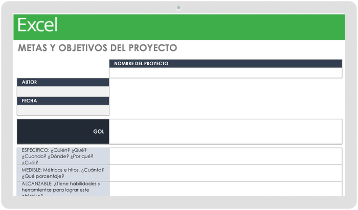 Plantilla Excel Objetivos Smart Descarga Gratis Vrogue Co