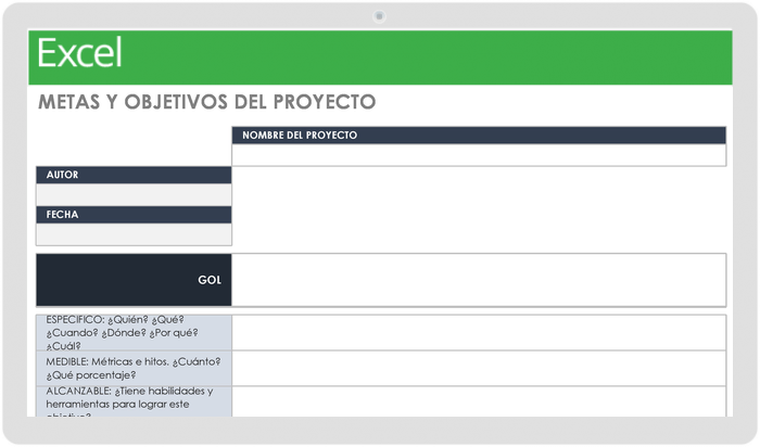 Plantillas Gratuitas Para La Definici N Y El Seguimiento De Objetivos Smartsheet