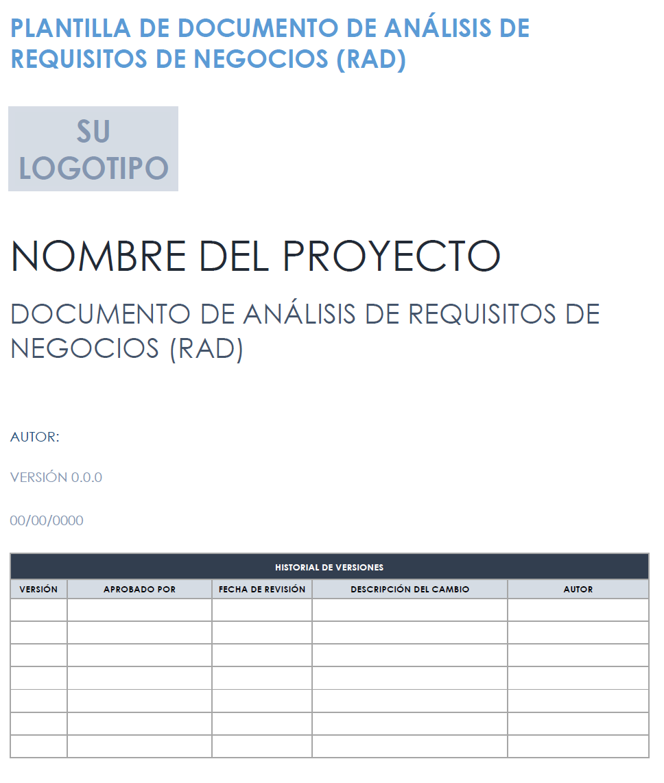Documento de análisis de requisitos del proyecto RAD
