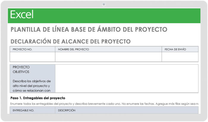 Plantilla de Referencia Del Alcance Del Proyecto