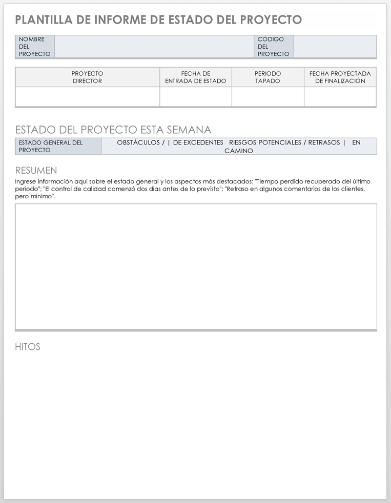 Plantillas gratuitas de informe de proyectos | Smartsheet