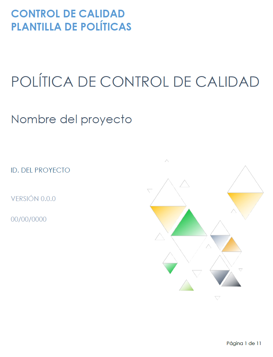 Política de control de calidad