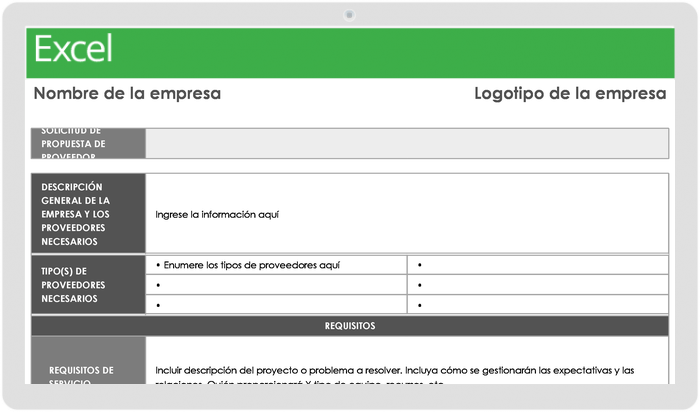 Plantilla de Excel Formulario De Solicitud De Suministros De