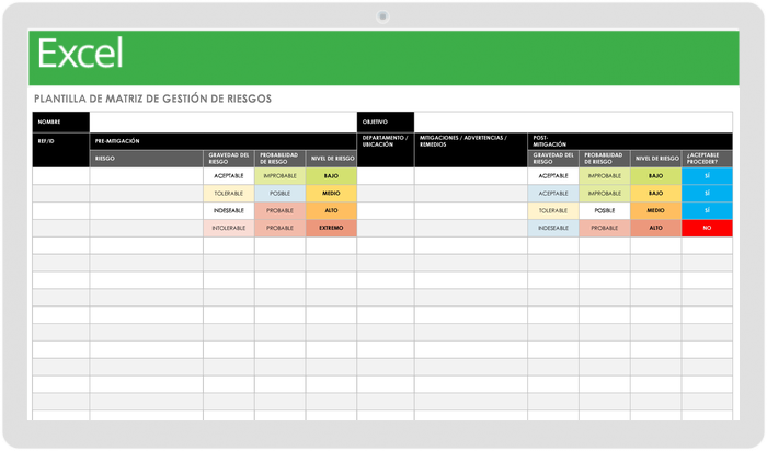 Descargar plantillas de matriz de riesgos gratuitas | Smartsheet