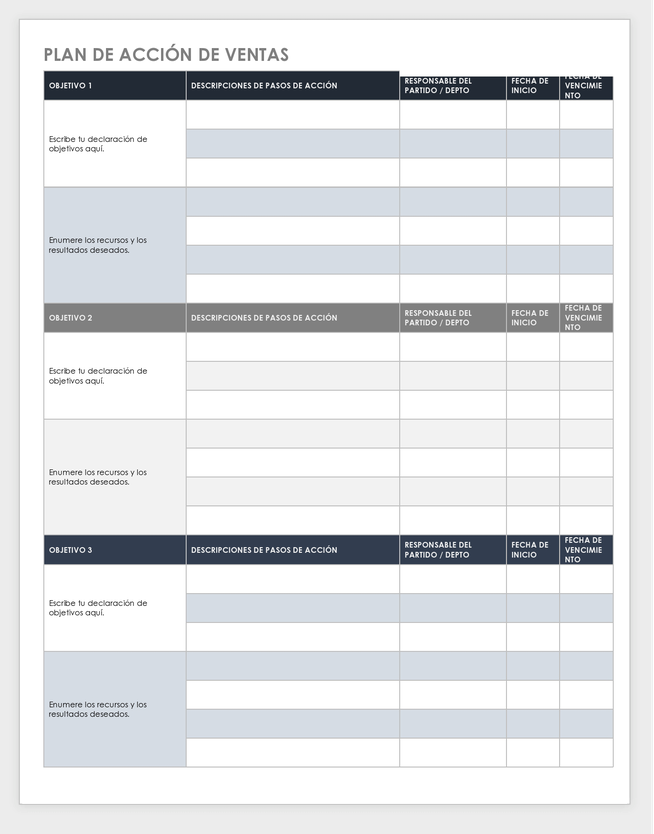 Plantillas gratuitas de planes de ventas | Smartsheet