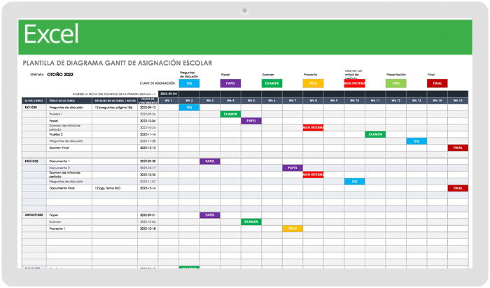 Plantillas gratuitas de diagrama de Gantt en Excel y otras herramientas |  Smartsheet