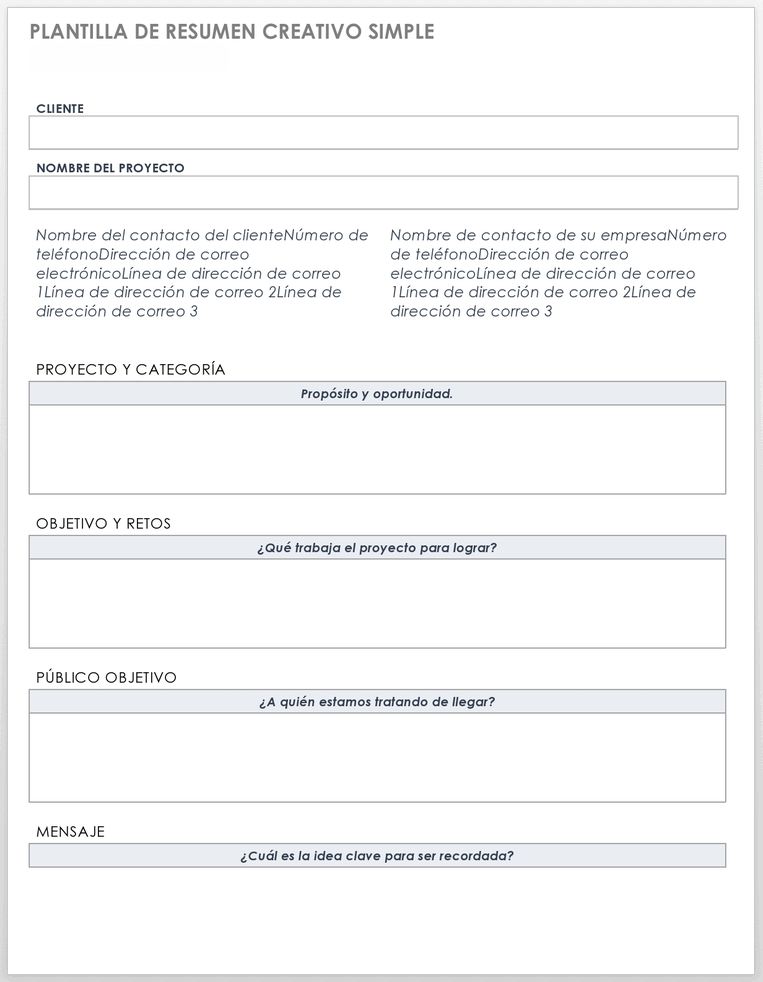 Enriquecer Mansedumbre Celebridad - IC Simple Creative Brief Template 27169 WORD ES%20(1) 