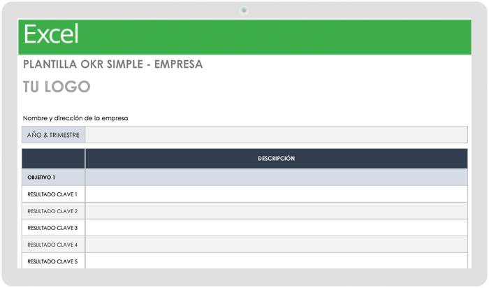 PLANTILLA OKR SIMPLE