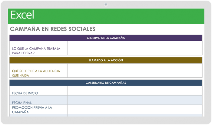 Plantilla de campaña de redes sociales